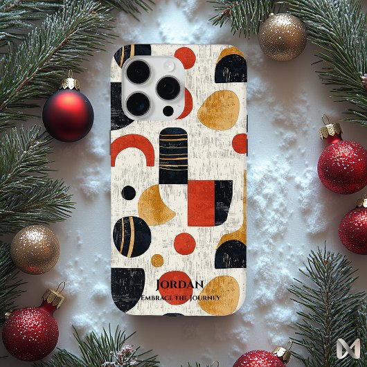 Abstract Polynesisch Tapa – Culturele Elegantie Case-Mate iPhone Case