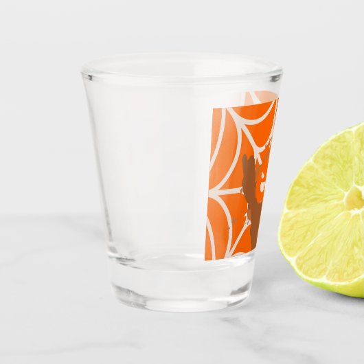 Abstract pompoenheet glas (Links)