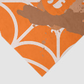 Abstract pompoenpapier tissuepapier (Detail)