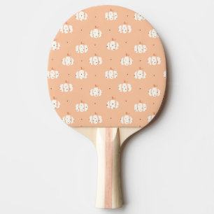 Abstract pompoenpatroon Ping Pong Paddle Tafeltennisbatje