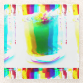 Abstract Popart Primary Rainbow Drink Onderzetter