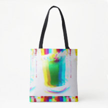 Abstract Popart Primary Rainbow Drink Tas