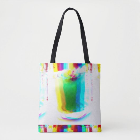 Abstract Popart Primary Rainbow Drink Tas (Voorkant)
