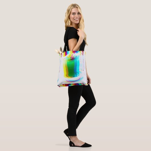 Abstract Popart Primary Rainbow Drink Tas (Op model)