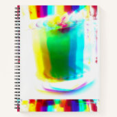 Abstract Popart Primary Rainbow Spiral Notitieboek (Voorkant)