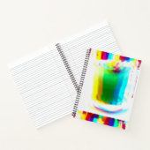 Abstract Popart Primary Rainbow Spiral Notitieboek (Binnen)