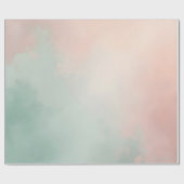 Abstract Populaire Blush Roze Mint Collectie Cadeaupapier (Vlak)