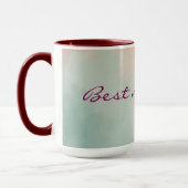 Abstract Populaire Blush Roze Mint Collectie Mok (Links)