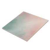 Abstract Populaire Blush Roze Mint Collectie Tegeltje (Zijkant)
