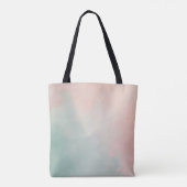 Abstract Populaire Blush Roze Mint Collectie Tote Bag (Achterkant)