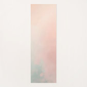 Abstract Populaire Blush Roze Mint Collectie Yogamat (Voorkant)
