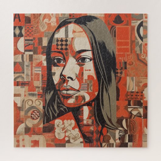 Abstract Portrait of a Woman Legpuzzel (Verticaal)