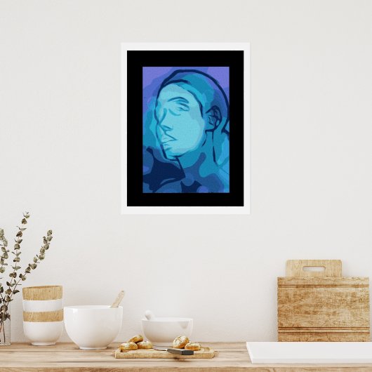 abstract portrait poster (Keuken)