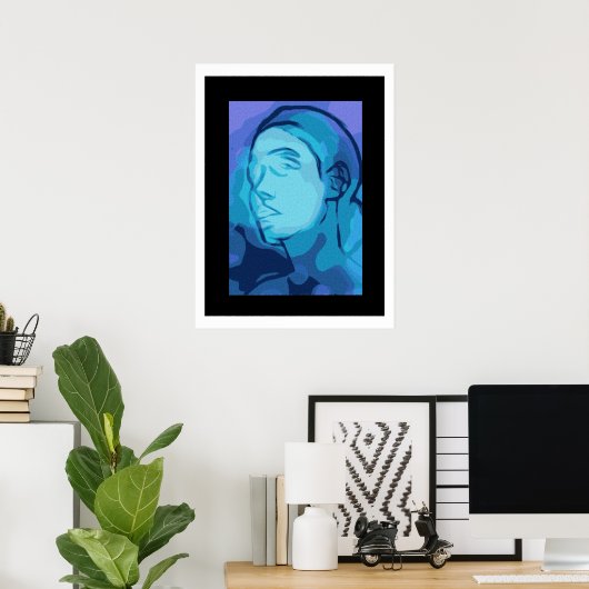 abstract portrait poster (Thuiskantoor)