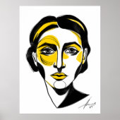 Abstract portret#1 poster (Voorkant)