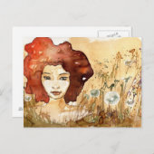 Abstract portret 3 briefkaart (Voorkant / Achterkant)