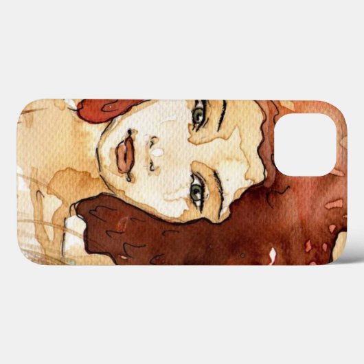 Abstract portret 3 Case-Mate iPhone case (Achterkant (horizontaal))