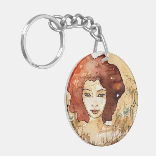 Abstract portret 3 sleutelhanger (Voorkant Links)