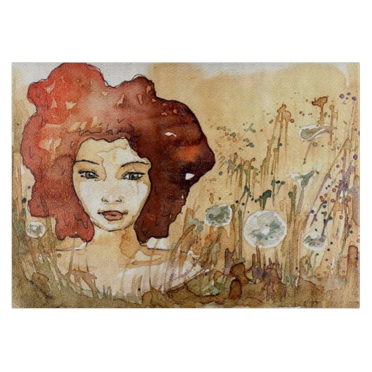 Abstract portret 3 snijplank (Voorkant)