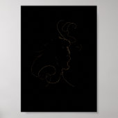 Abstract portret A4 Poster (Voorkant)