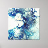 abstract portret canvas afdruk (Voorkant)