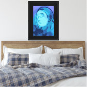 abstract portret canvas afdruk (Insitu (Slaapkamer))