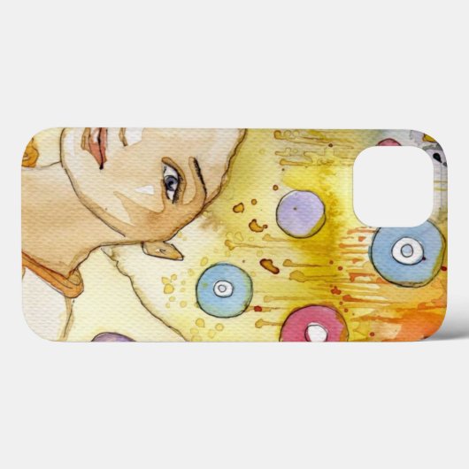 Abstract portret Case-Mate iPhone case (Achterkant (horizontaal))