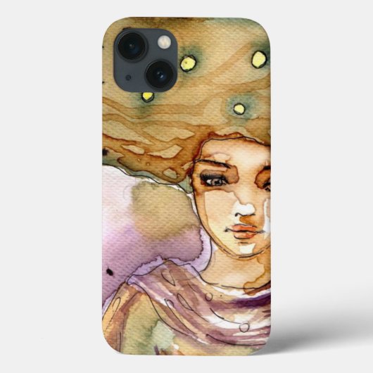 Abstract portret en mooie vrouw Case-Mate iPhone case (Achterkant)