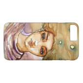 Abstract portret en mooie vrouw Case-Mate iPhone case (Achterkant (Horizontaal))