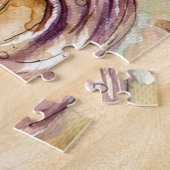Abstract portret en  vrouw legpuzzel (Zijkant)