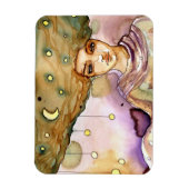 Abstract portret en  vrouw magneet (Verticaal)