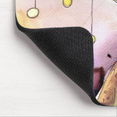 Abstract portret en vrouw muismat (Hoek)