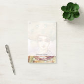 Abstract portret en  vrouw post-it® notes (Kantoor)
