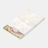 Abstract portret en  vrouw post-it® notes (Schuin)