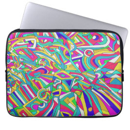 Abstract portret laptop sleeve