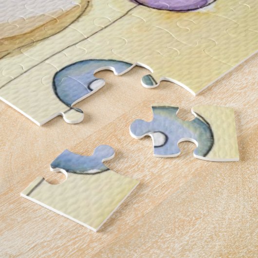 Abstract portret legpuzzel (Zijkant)