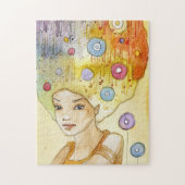 Abstract portret legpuzzel (Verticaal)