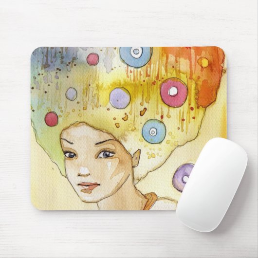 Abstract portret muismat (Met muis)