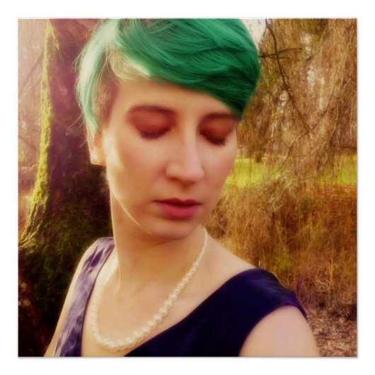 Abstract portret perfect poster (Voorkant)