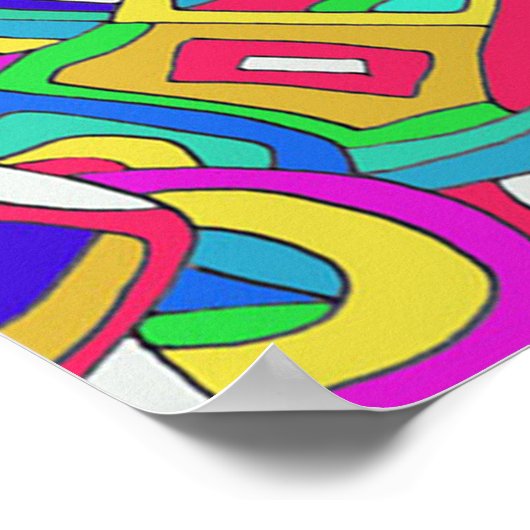 Abstract Portret Poster (Hoek)