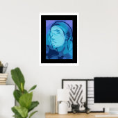 abstract portret poster (Thuiskantoor)