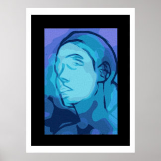 abstract portret poster