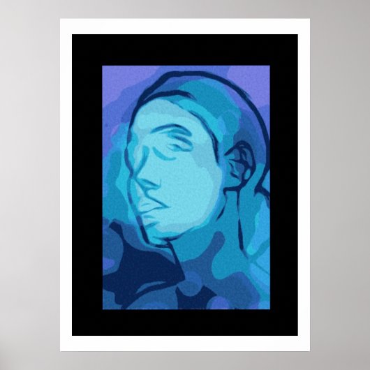 abstract portret poster (Voorkant)