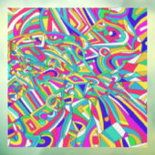 Abstract Portret Raamsticker (Vel 3)