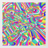 Abstract Portret Raamsticker (Vel)