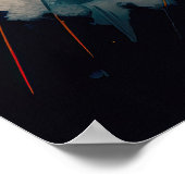 Abstract portret van een man 3 poster (Hoek)