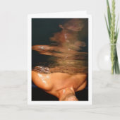 Abstract portret van Man in het zwembad Kaart (Voorkant)