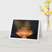 Abstract portret van Man in het zwembad Kaart (Gele Bloem)