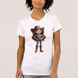 Abstract Portret van optische illusiegolf voor vro T-shirt