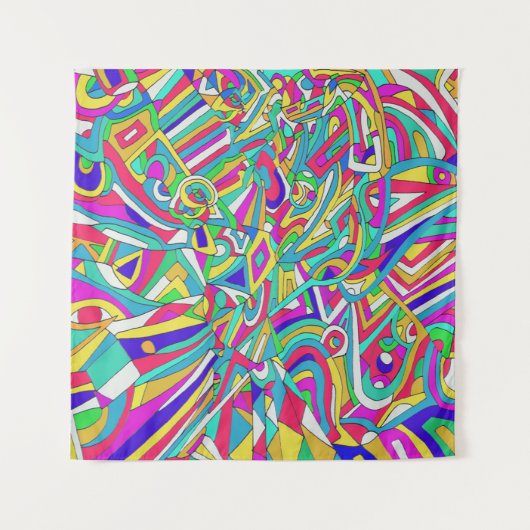 Abstract Portret Wandkleed (Voorkant (horizontaal))